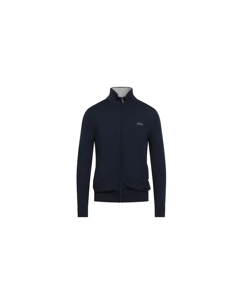 Guess STRICKWAREN - Strickjackenauf YOOX.COM Nachtblau