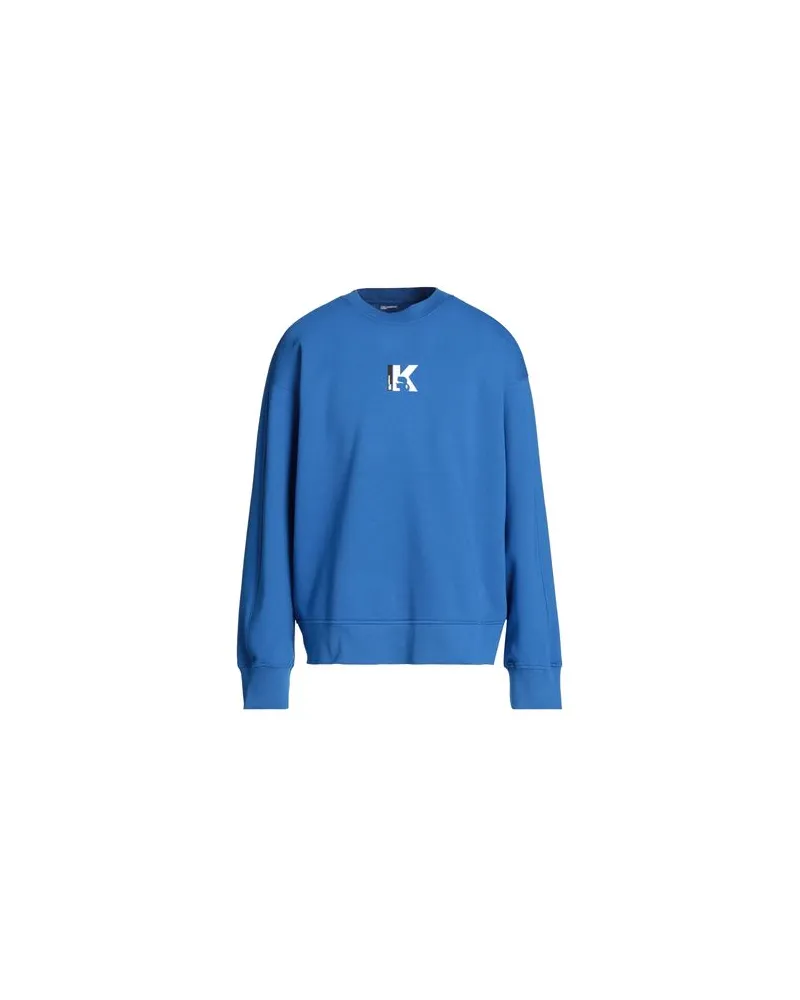 Karl Lagerfeld KLJ RELAXED SEAMED SWEAT  - TOPS - Sweatshirtsauf YOOX.COM Blau