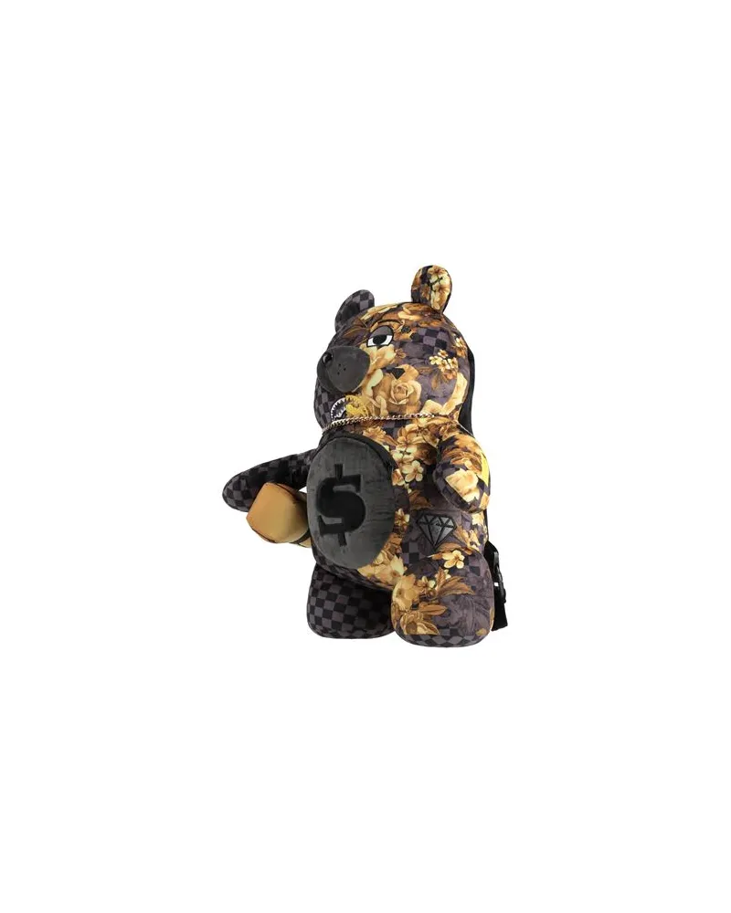 Sprayground GOLD FLORAL REMIX MONEYBEAR BACKPACK - TASCHEN - Rucksäckeauf YOOX.COM Schwarz