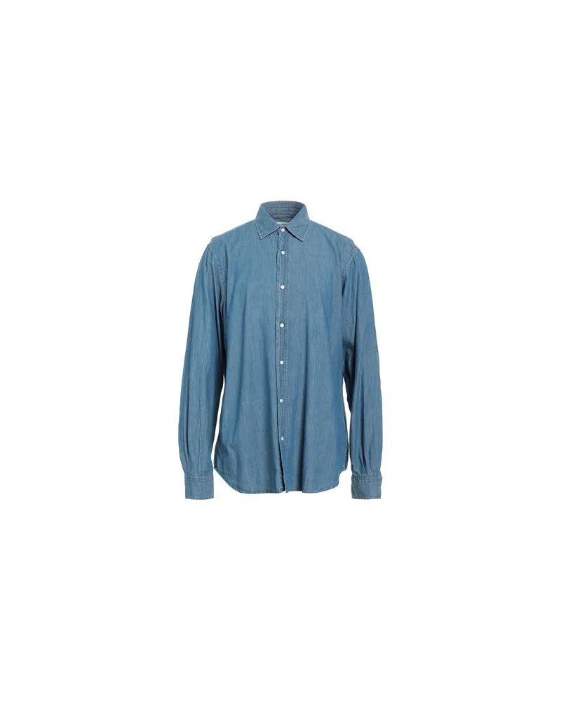 ASPESI TOPS - Jeanshemdenauf YOOX.COM Blau