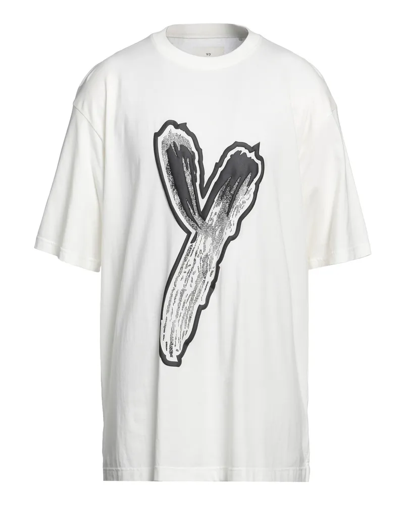 Y-3 T-shirts Elfenbein