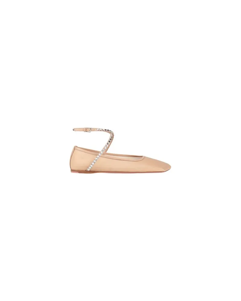 Amina Muaddi SCHUHE - Ballerinasauf YOOX.COM Sand