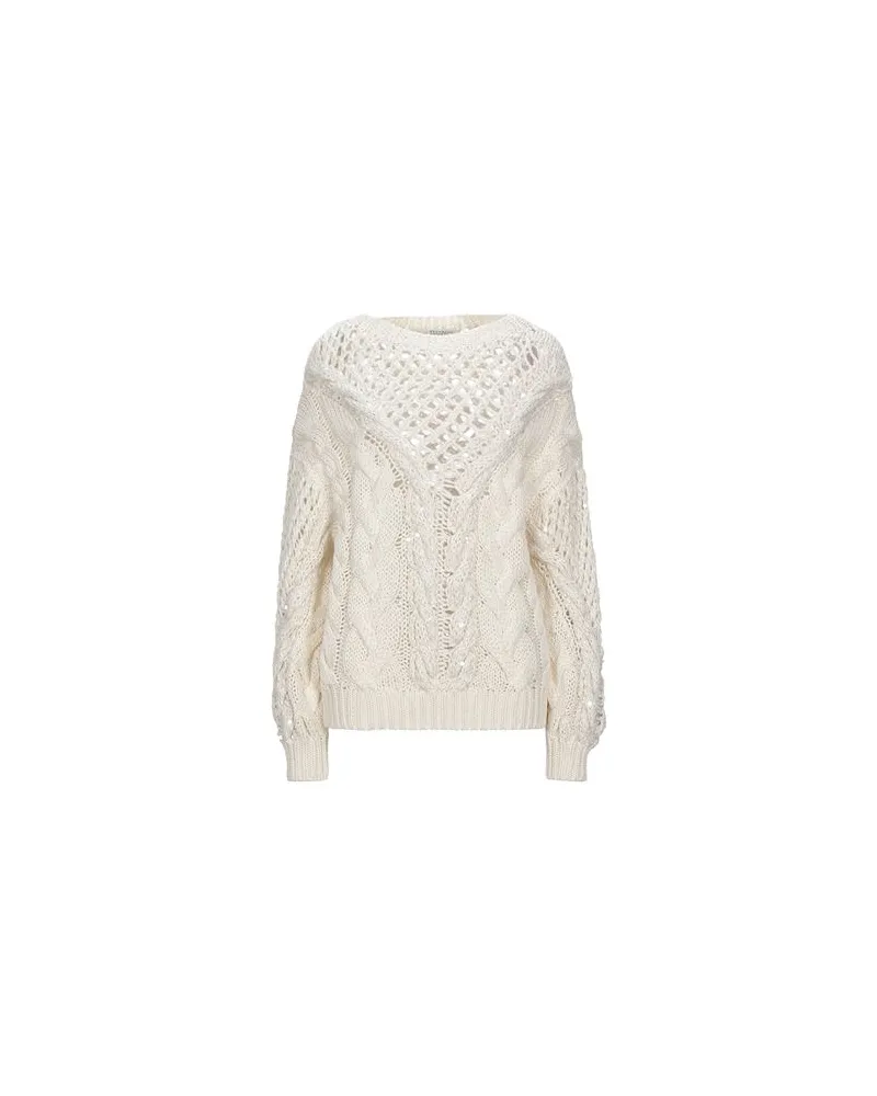 Brunello Cucinelli STRICKWAREN - Pulloverauf YOOX.COM Elfenbein