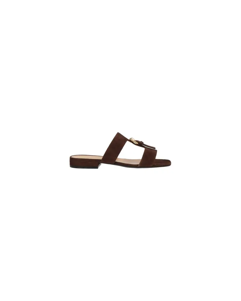 Sergio Rossi SCHUHE - Sandalenauf YOOX.COM Dunkelbraun