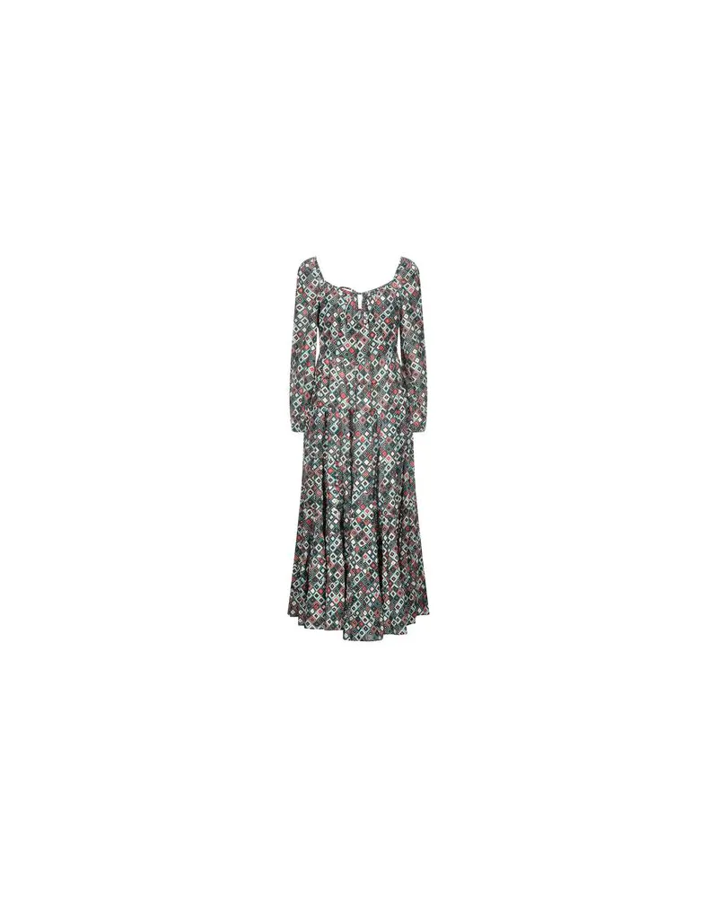 RIXO KLEIDER - Maxi-Kleiderauf YOOX.COM Dunkelgrün