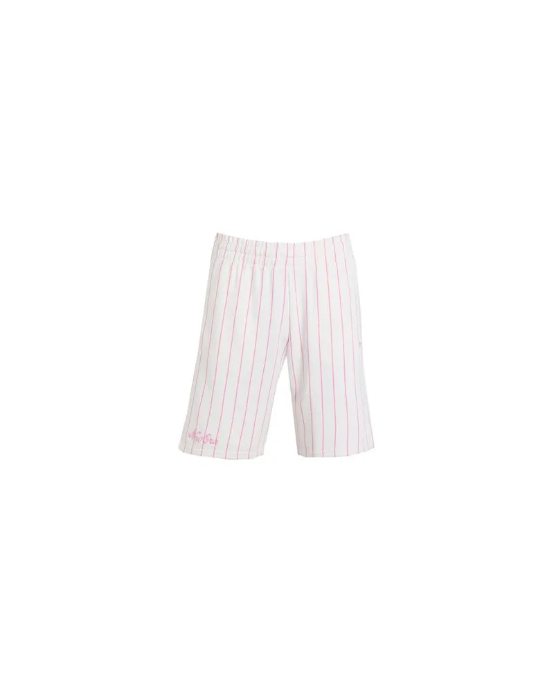 New Era PINSTRIPE SHORTS  - NEW ERA PINSTRIPE SHORTS - HOSEN & RÖCKE - Shorts & Bermudashortsauf YOOX.COM Elfenbein