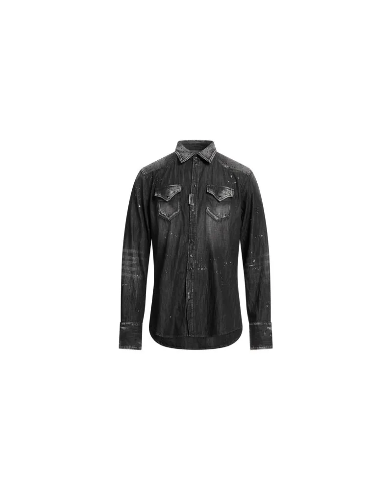 Dsquared2 TOPS - Jeanshemdenauf YOOX.COM Schwarz