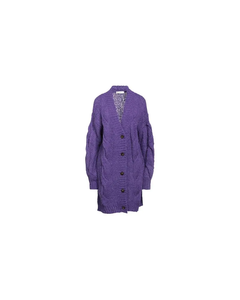 Suoli STRICKWAREN - Strickjackenauf YOOX.COM Violett