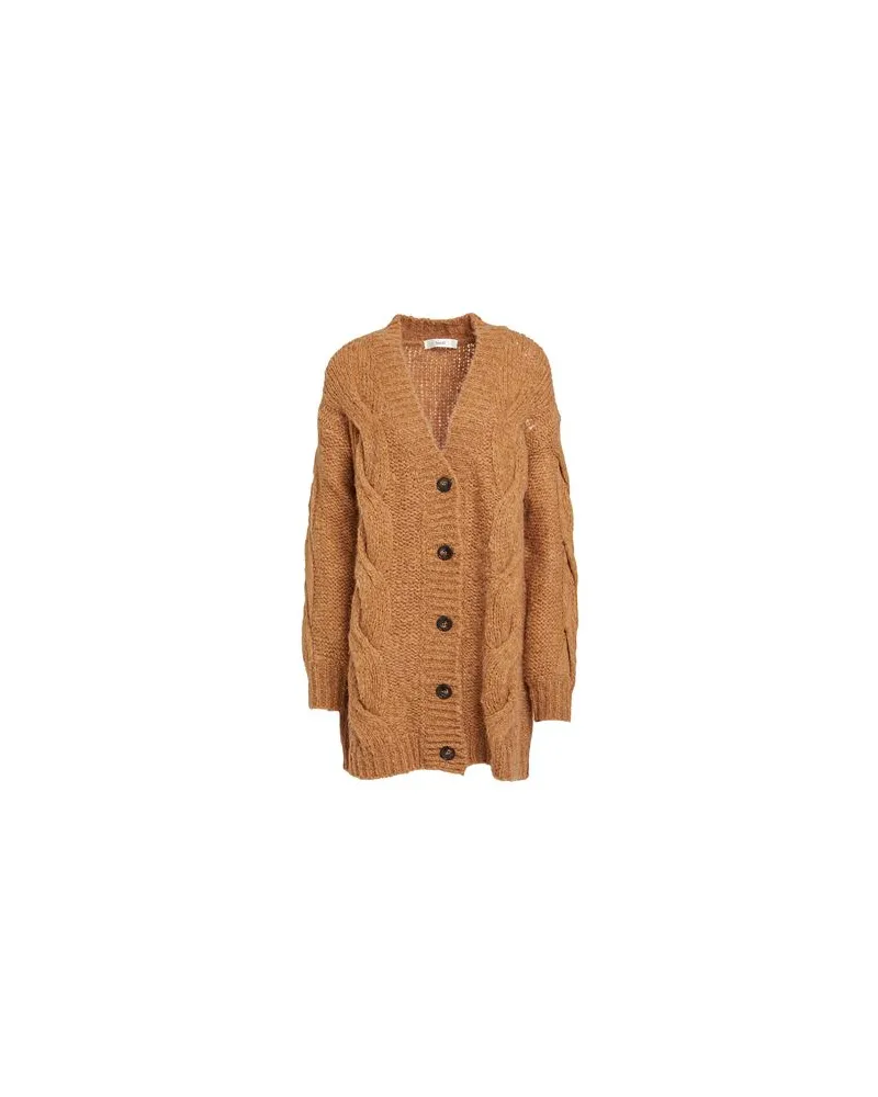 Suoli STRICKWAREN - Strickjackenauf YOOX.COM Kamel