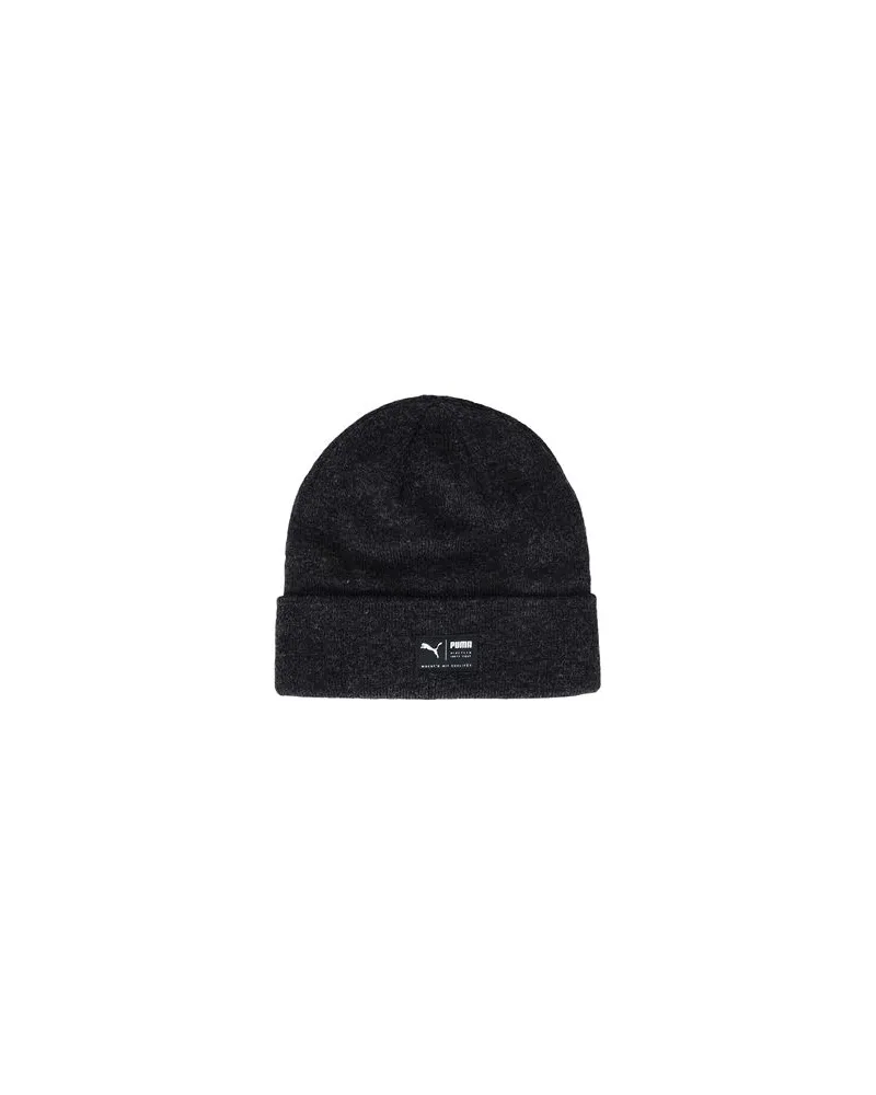 Puma ARCHIVE heather beanie   - ACCESSOIRES - Mützen & Hüteauf YOOX.COM Braungrau