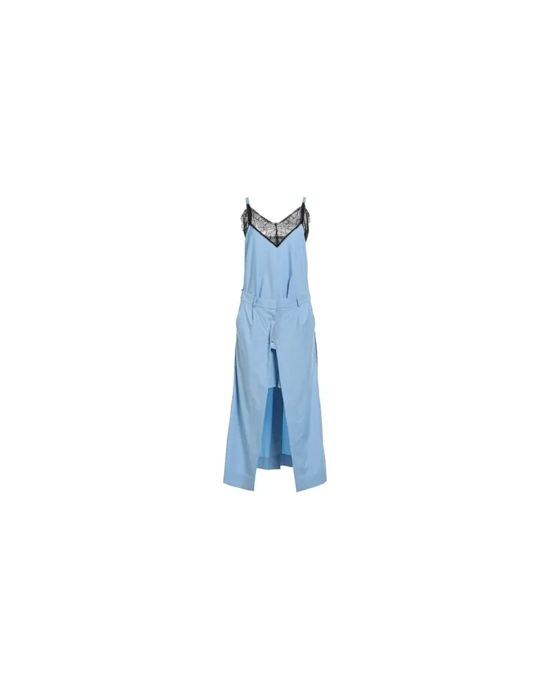 MEIMEIJ KLEIDER - Maxi-Kleiderauf YOOX.COM Hellblau