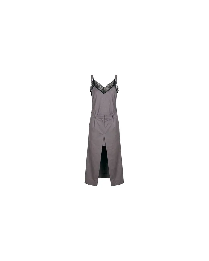 MEIMEIJ KLEIDER - Maxi-Kleiderauf YOOX.COM Grau