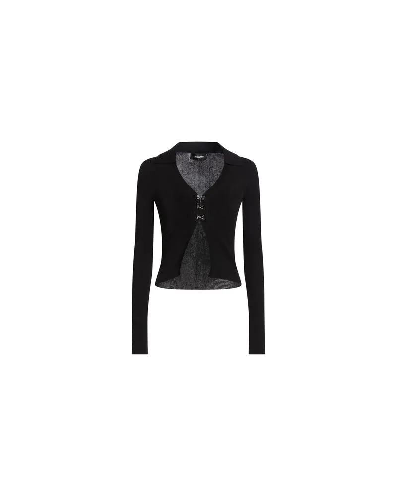 Dsquared2 STRICKWAREN - Strickjackenauf YOOX.COM Schwarz