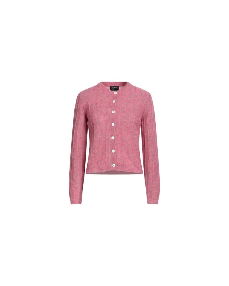 A.P.C. STRICKWAREN - Strickjackenauf YOOX.COM Rosa
