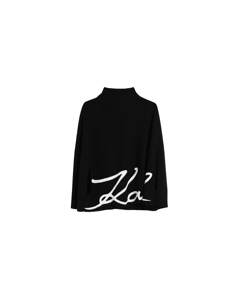 Karl Lagerfeld KARL SIGNATURE CAPE  - JACKEN & MÄNTEL - Capesauf YOOX.COM Schwarz