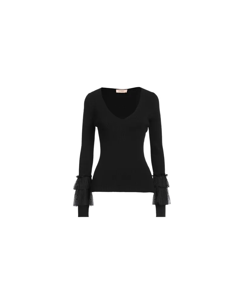 Twin-Set STRICKWAREN - Pulloverauf YOOX.COM Schwarz