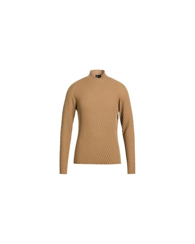 Giorgio Armani STRICKWAREN - Rollkragenpulloverauf YOOX.COM Kamel