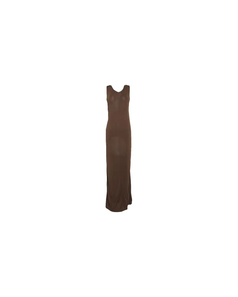Philosophy Di Lorenzo Serafini KLEIDER - Maxi-Kleiderauf YOOX.COM Braun
