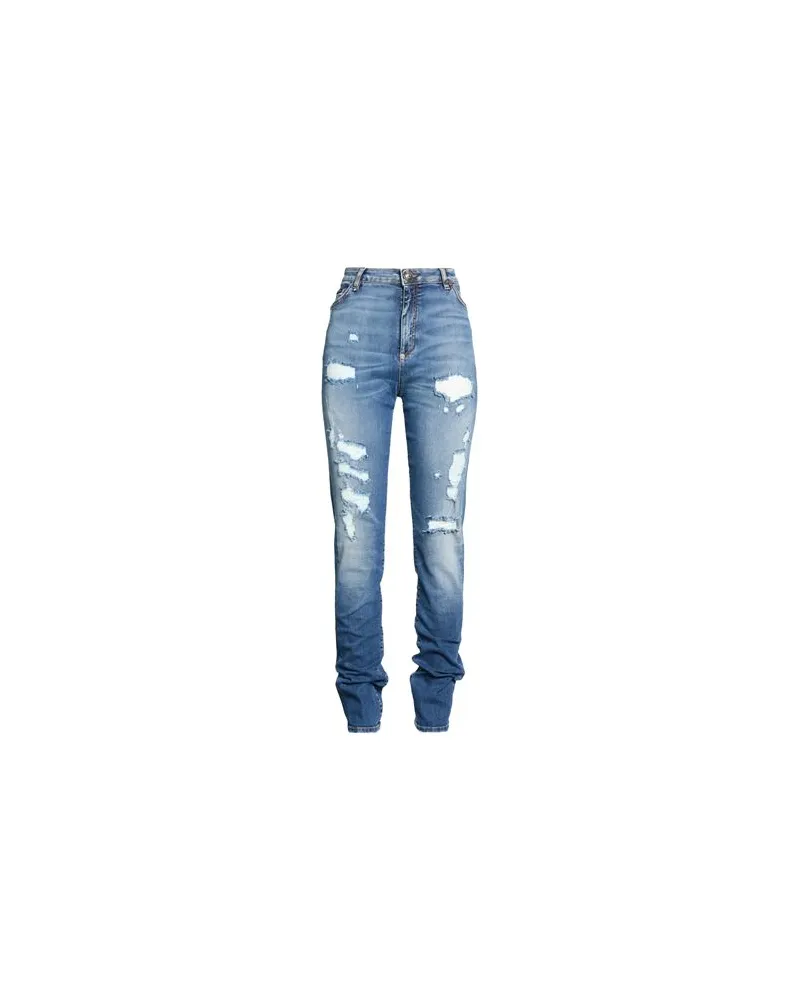Philipp Plein HOSEN & RÖCKE - Jeanshosenauf YOOX.COM Blau