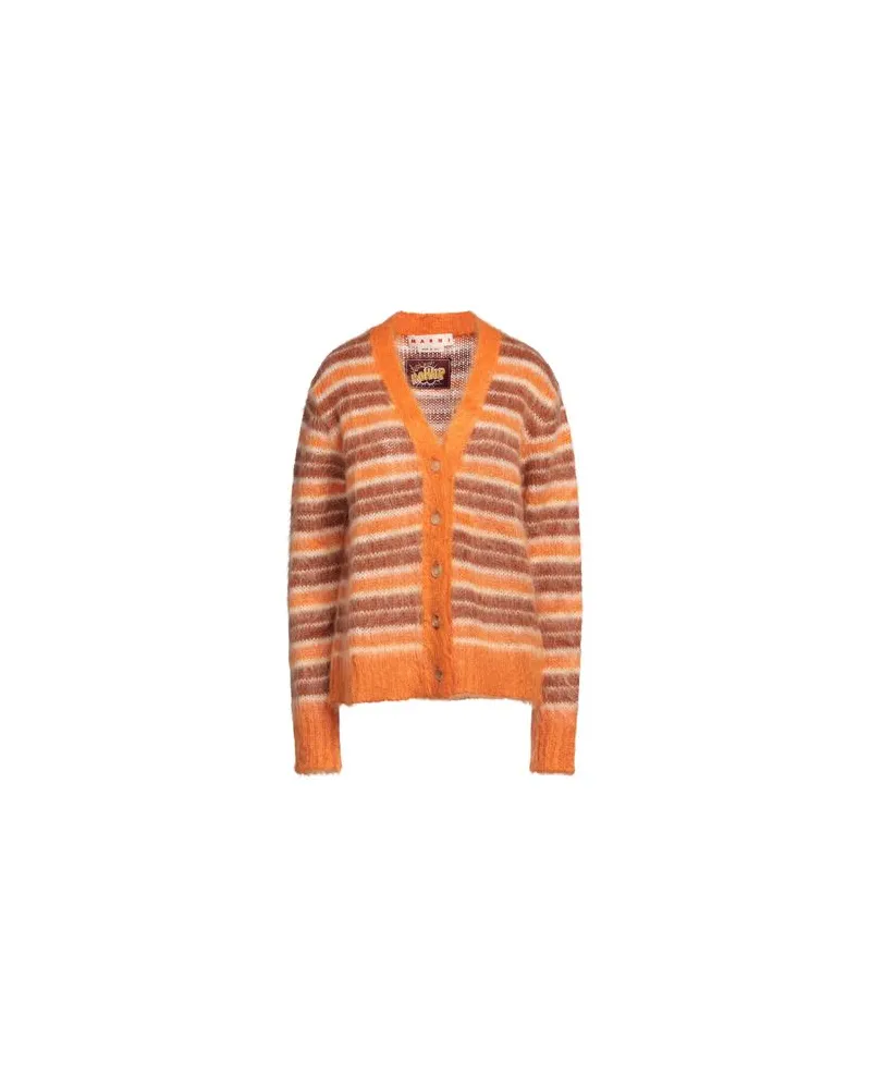 Marni STRICKWAREN - Strickjackenauf YOOX.COM Orange