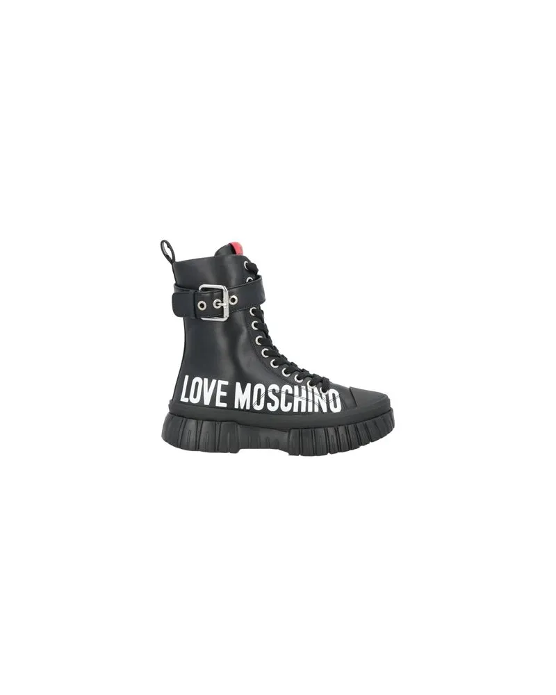 Moschino SCHUHE - Stiefelettenauf YOOX.COM Schwarz