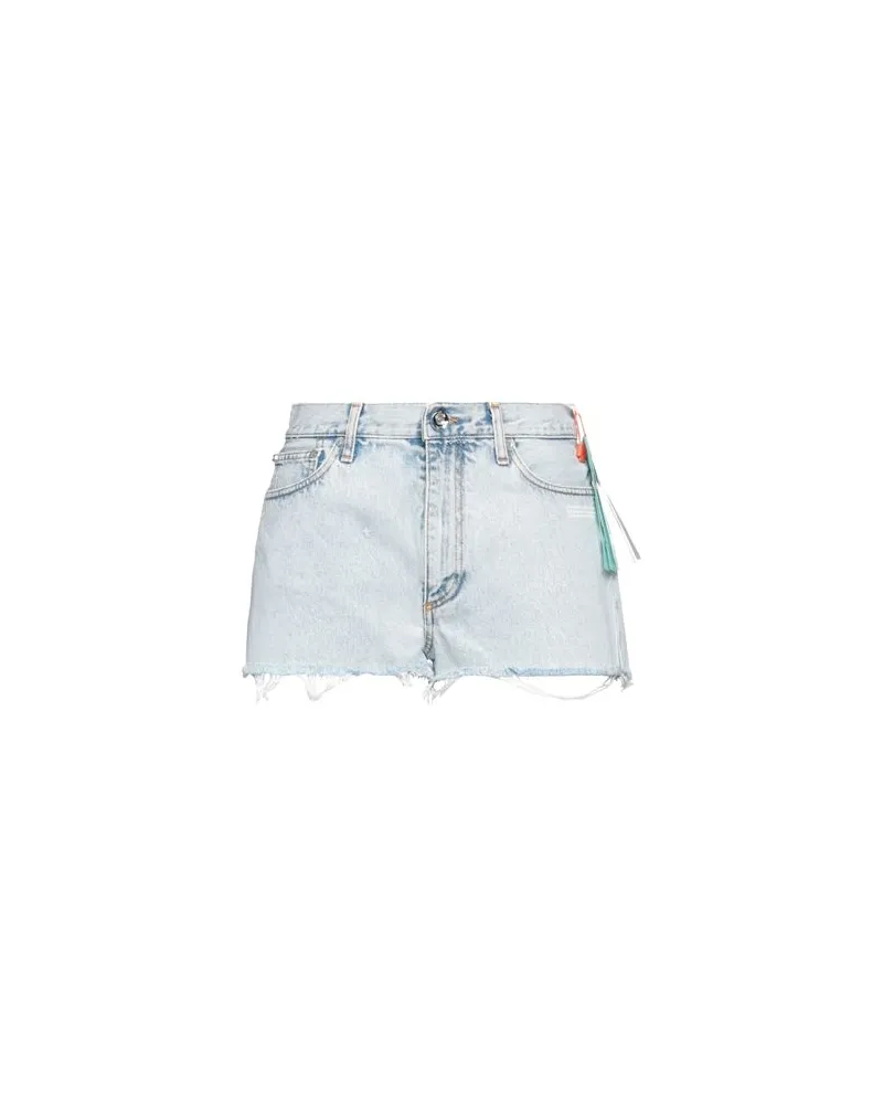 OFF-WHITE HOSEN & RÖCKE - Jeansshortsauf YOOX.COM Blau