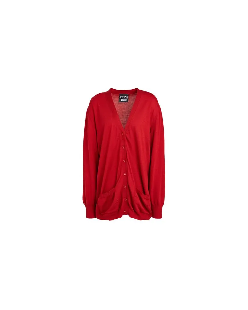 Moschino STRICKWAREN - Strickjackenauf YOOX.COM Rot