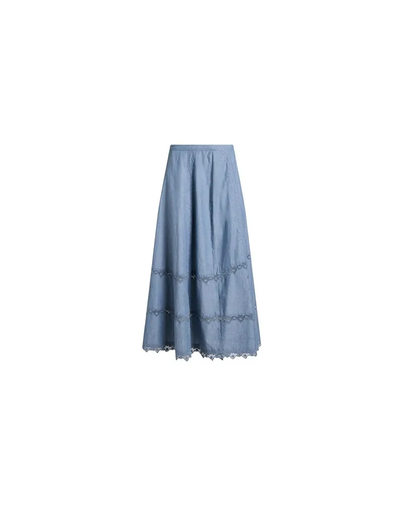 Ulla Johnson HOSEN & RÖCKE - Midi-Röckeauf YOOX.COM Taubenblau