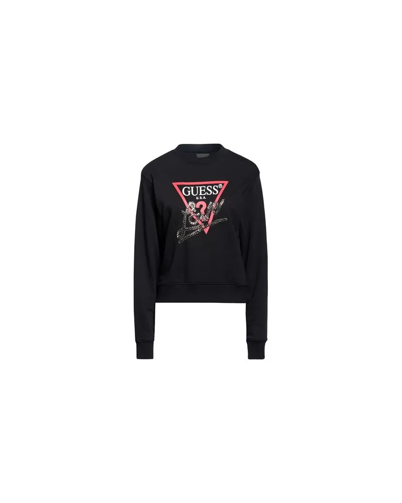 Guess TOPS - Sweatshirtsauf YOOX.COM Schwarz
