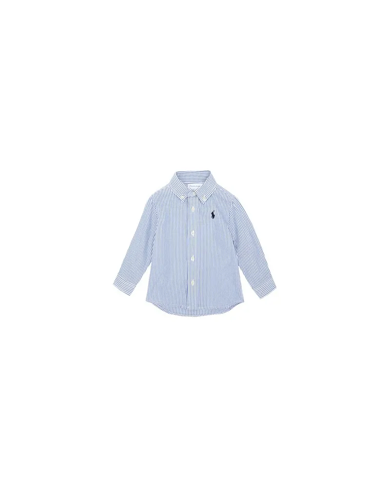 Ralph Lauren Slim Striped Oxford Shirt   - TOPS - Hemdenauf YOOX.COM Himmelblau