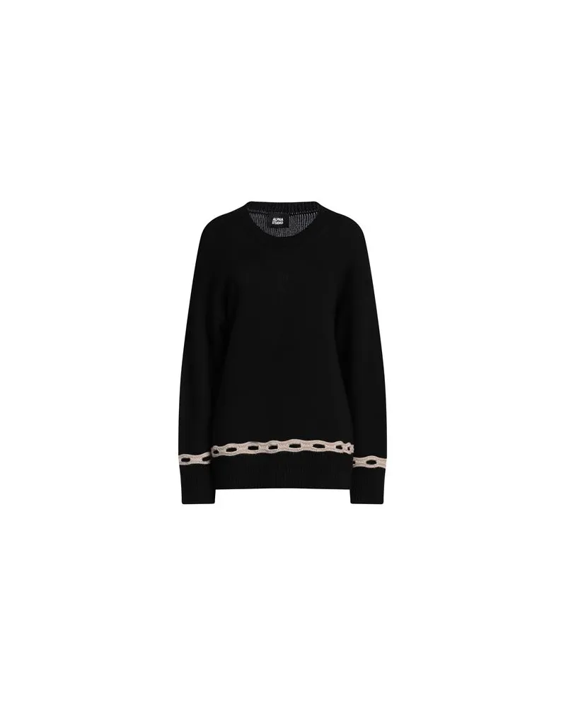 Alpha Studio STRICKWAREN - Pulloverauf YOOX.COM Schwarz