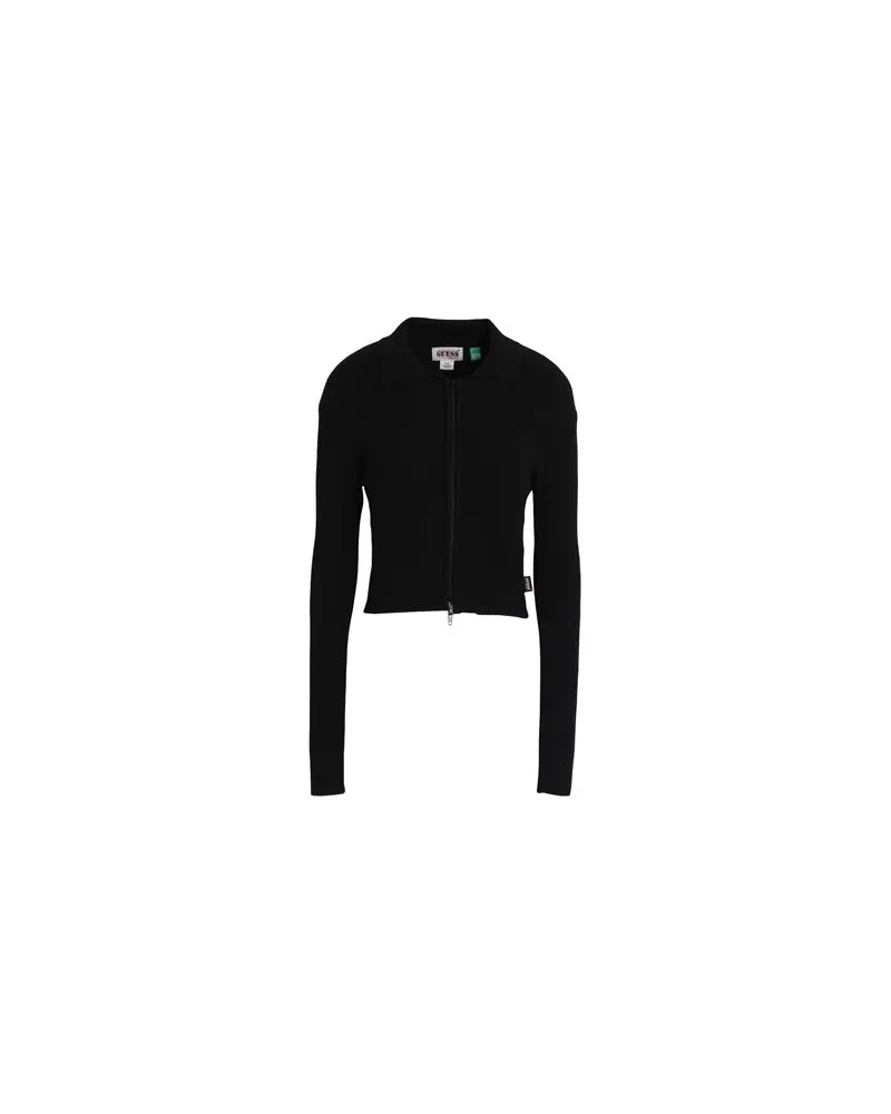 Guess STRICKWAREN - Strickjackenauf YOOX.COM Schwarz