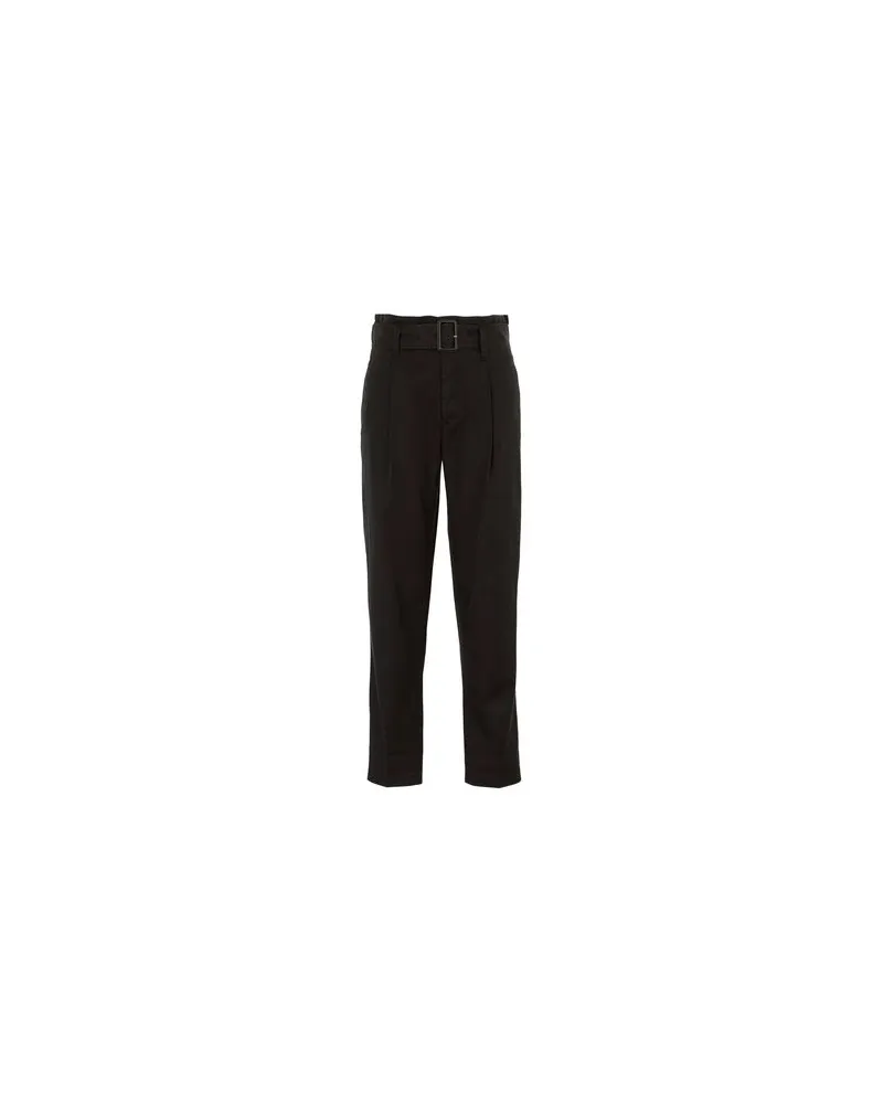 Ralph Lauren TWILL BELTED PANT   - HOSEN & RÖCKE - Hosenauf YOOX.COM Schwarz