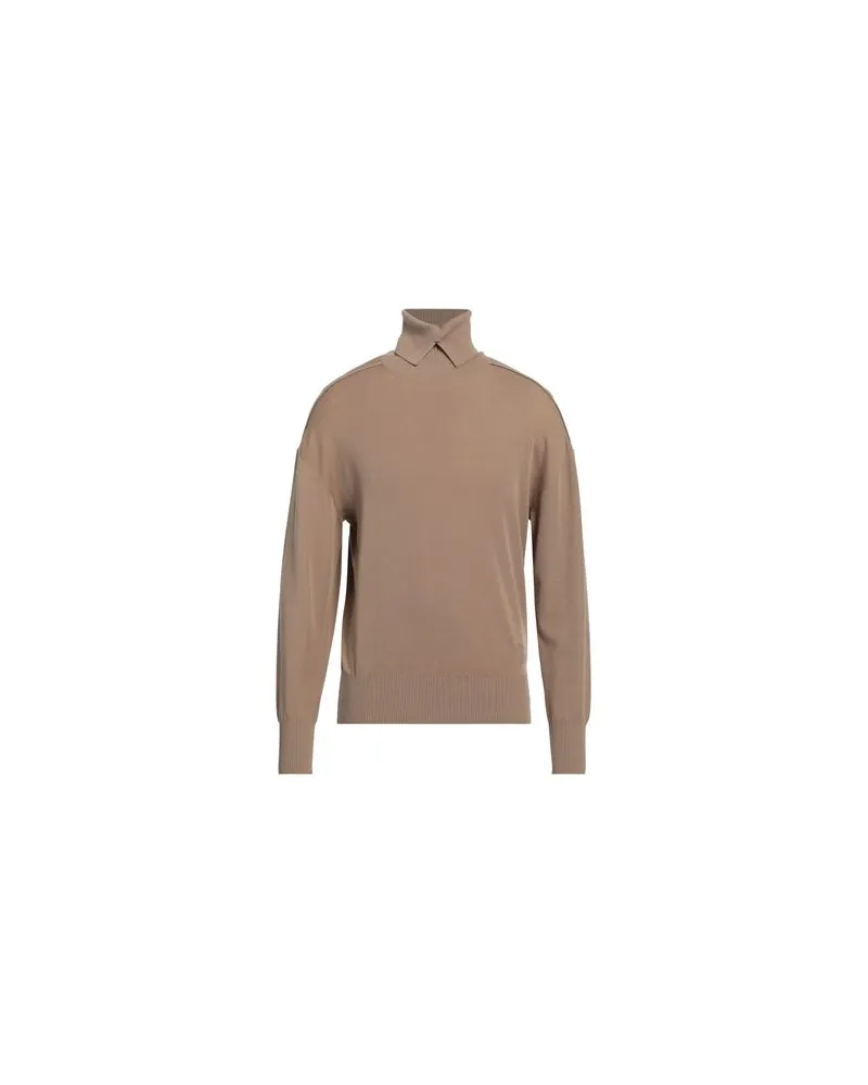 Burberry STRICKWAREN - Rollkragenpulloverauf YOOX.COM Kamel