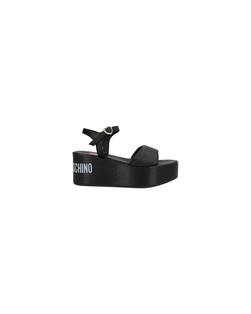 Moschino SCHUHE - Sandalenauf YOOX.COM Schwarz