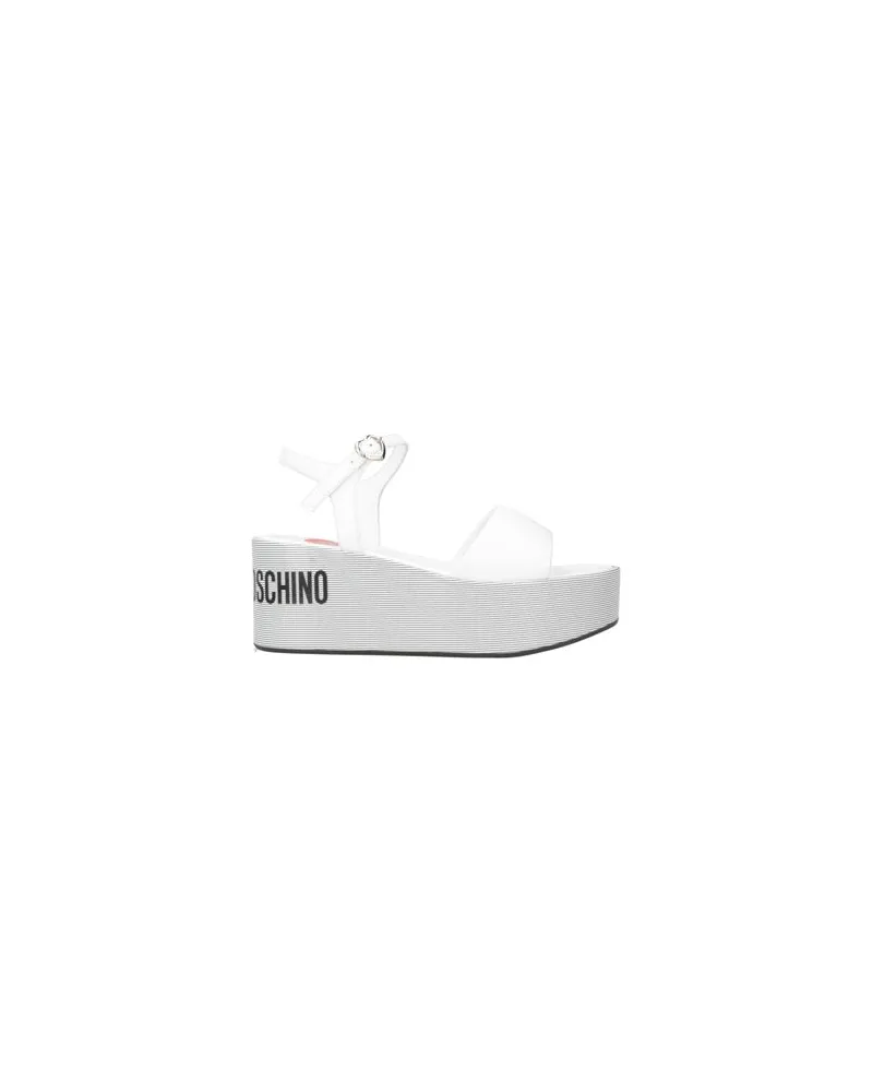 Moschino SCHUHE - Sandalenauf YOOX.COM Weiß