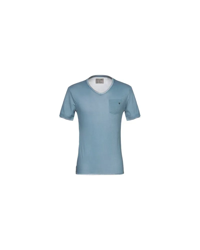 Guess TOPS - T-shirtsauf YOOX.COM Taubenblau