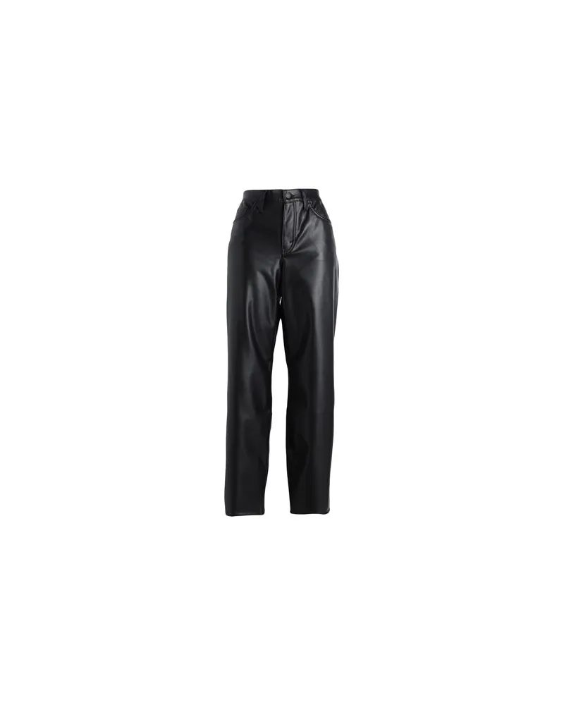 Levi's FX LEATHER BAGGY DAD BLACKS  - HOSEN & RÖCKE - Hosenauf YOOX.COM Schwarz
