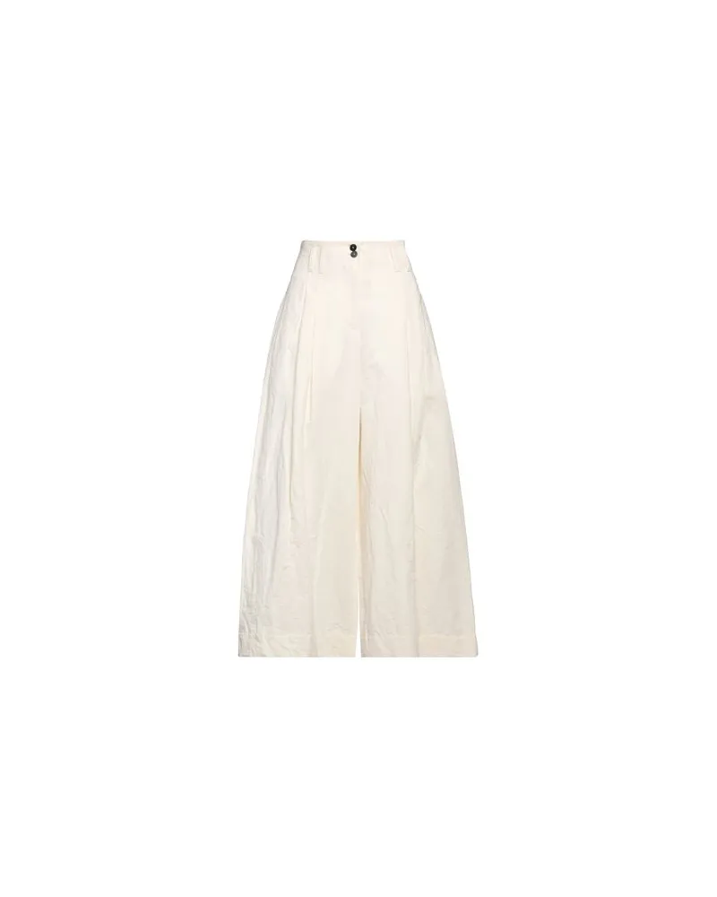 Isabel Benenato HOSEN & RÖCKE - Hosenauf YOOX.COM Cremeweiß