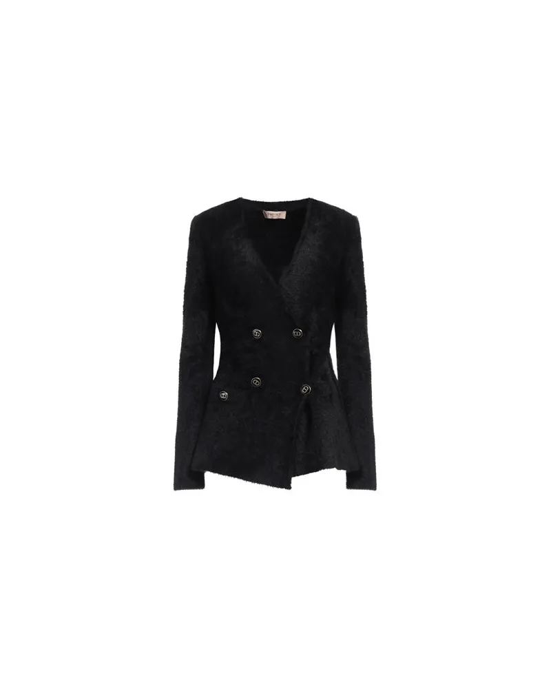 Twin-Set STRICKWAREN - Strickjackenauf YOOX.COM Schwarz