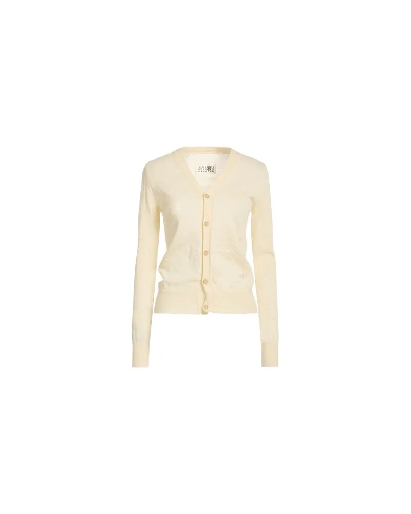 Maison Margiela STRICKWAREN - Strickjackenauf YOOX.COM Cremeweiß