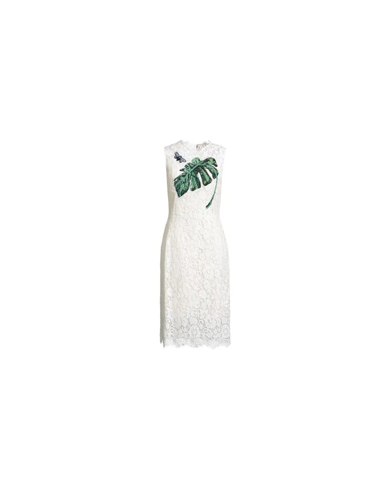 Dolce & Gabbana KLEIDER - Midi-Kleiderauf YOOX.COM Weiß