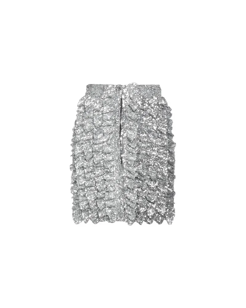 MSGM HOSEN & RÖCKE - Miniröckeauf YOOX.COM Silber