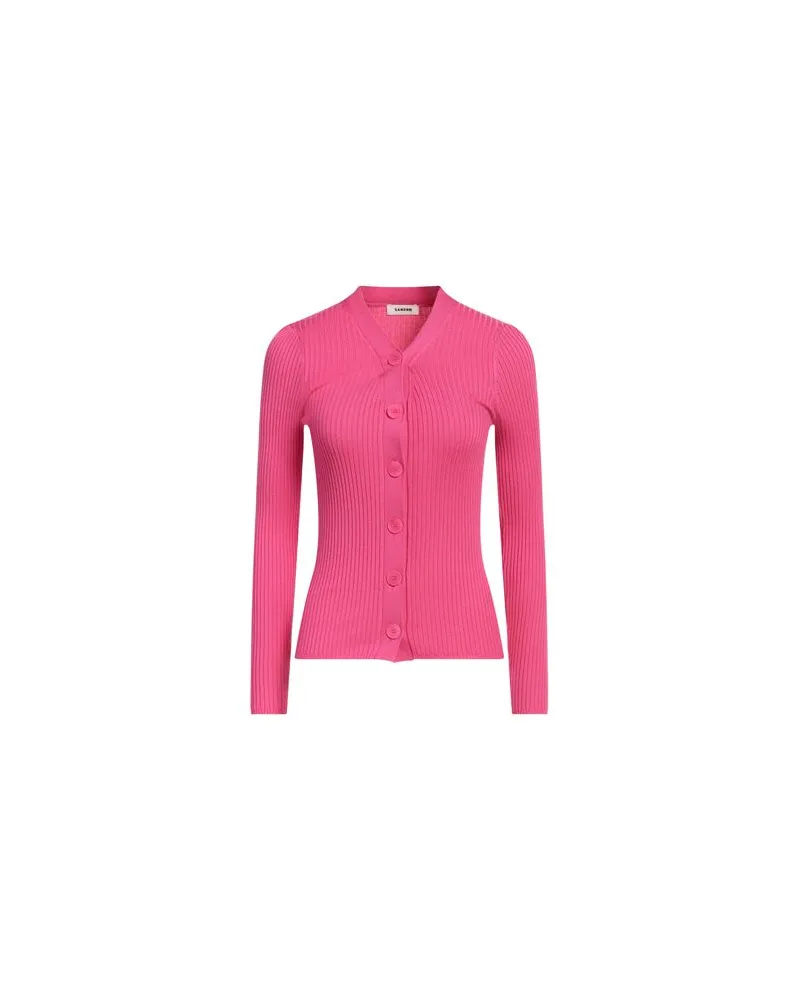 Sandro STRICKWAREN - Strickjackenauf YOOX.COM Fuchsia