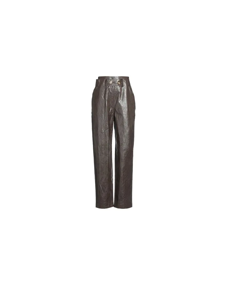 REJINA PYO HOSEN & RÖCKE - Hosenauf YOOX.COM Dunkelbraun