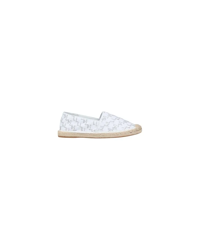 Karl Lagerfeld KAMINI MONOGRAM LO SLIP ON   - SCHUHE - Espadrillesauf YOOX.COM Weiß