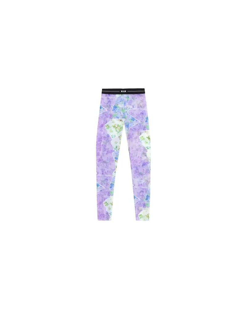 MSGM HOSEN & RÖCKE - Leggingsauf YOOX.COM Malve