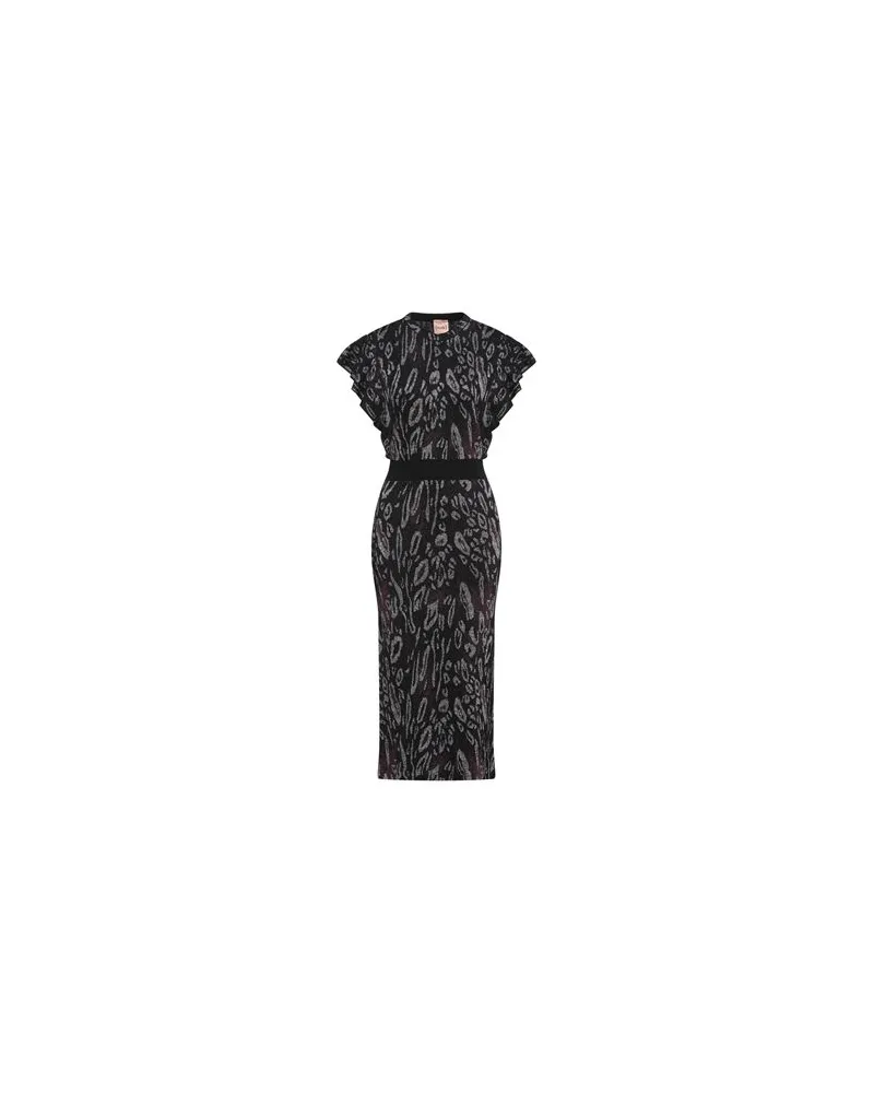 NUDE KLEIDER - Midi-Kleiderauf YOOX.COM Schwarz