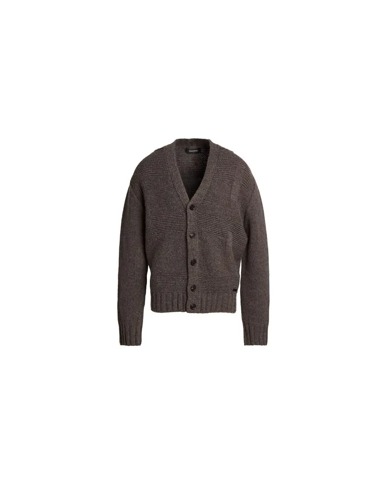 Dsquared2 STRICKWAREN - Strickjackenauf YOOX.COM Maulwurfsgrau