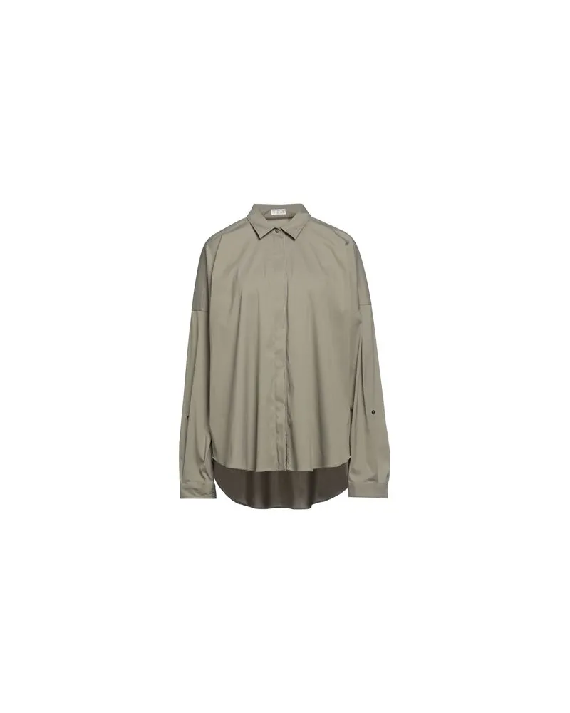 Brunello Cucinelli TOPS - Hemdenauf YOOX.COM Salbeigrün
